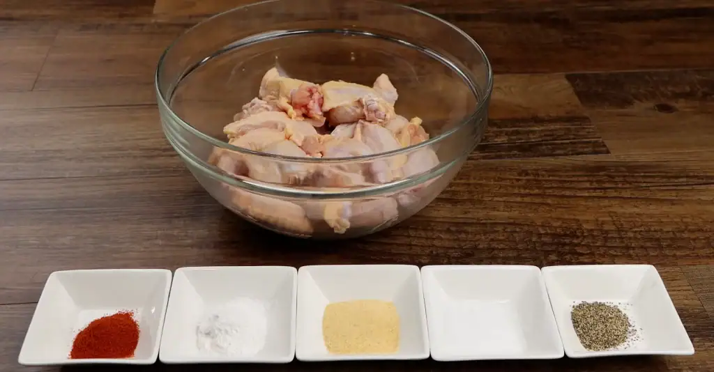 Ingredients for Air fryer wings