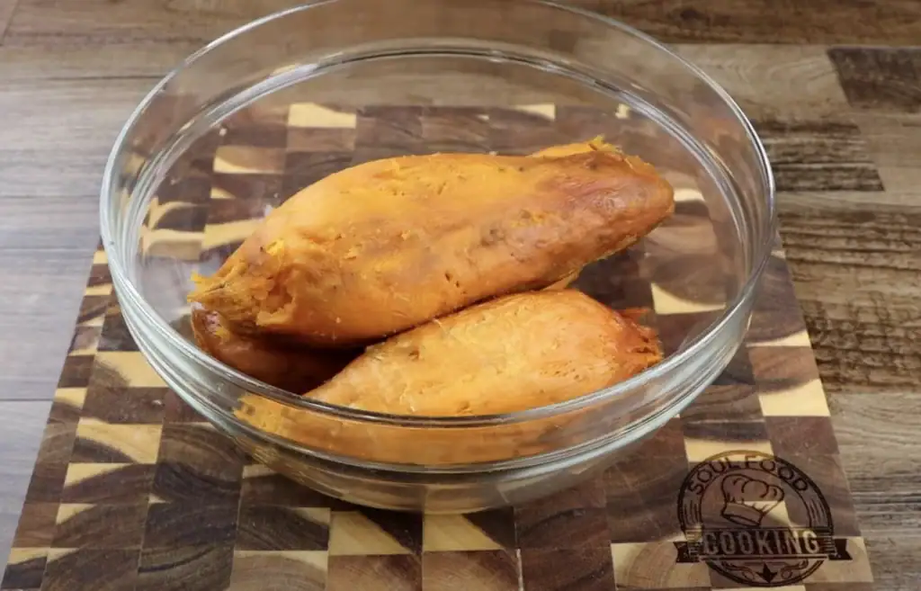 Peeled Sweet Potatoes for Sweet Potato Pie