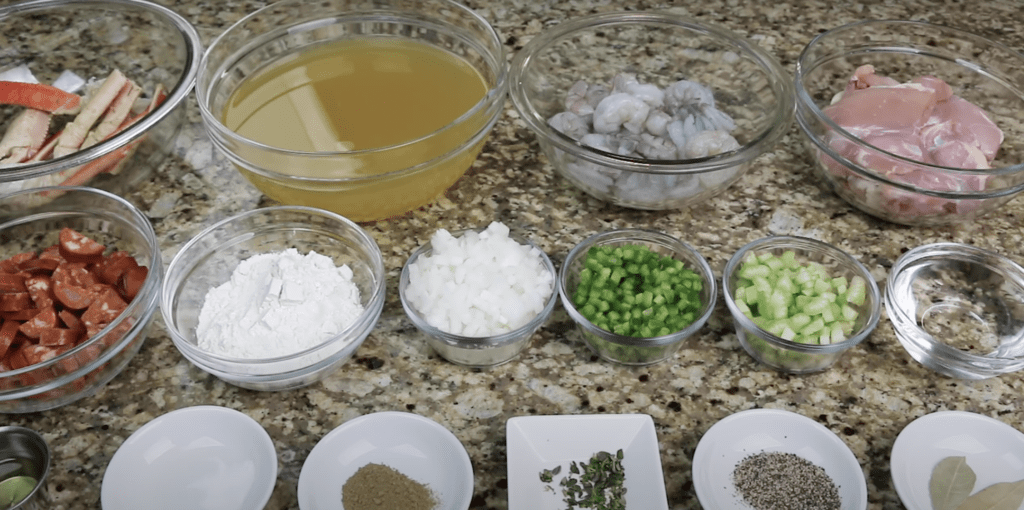 Ingredients for Gumbo Recipe