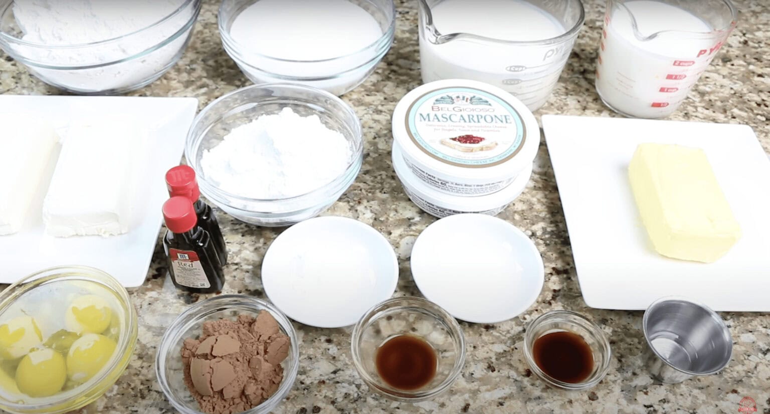 Ingredients for Red Velvet Cake