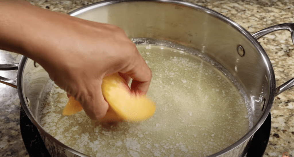 peaches for peach cobbler recipe