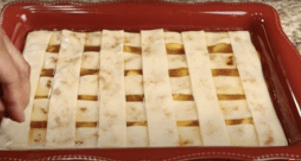 top lattice crust for peach cobbler recipe