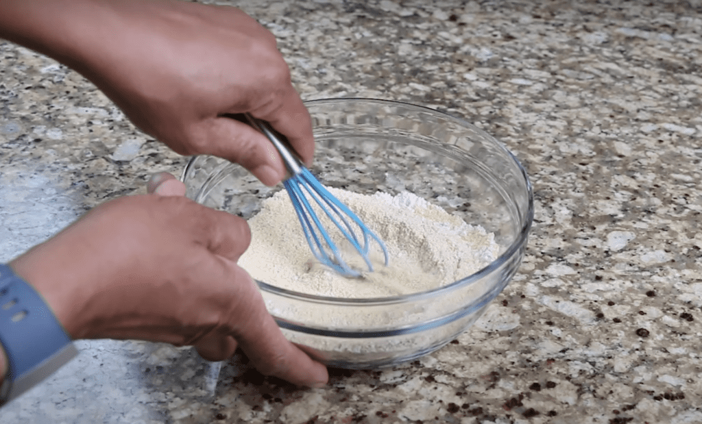 Cornmeal and all-purpose flour mixture