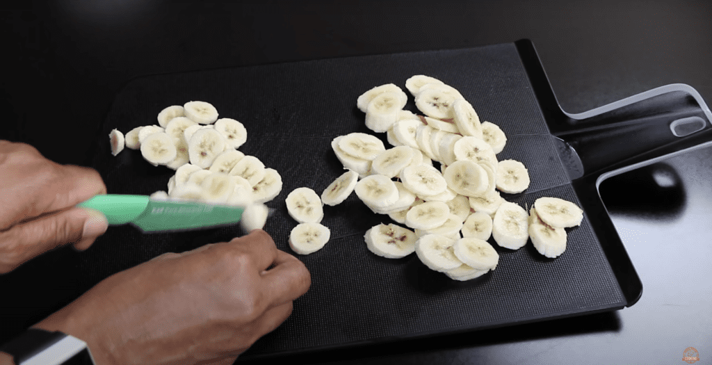 Cut bananas