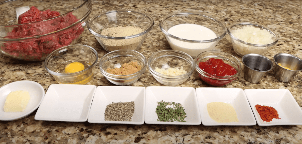 Ingredients for meatloaf recipe soul food 