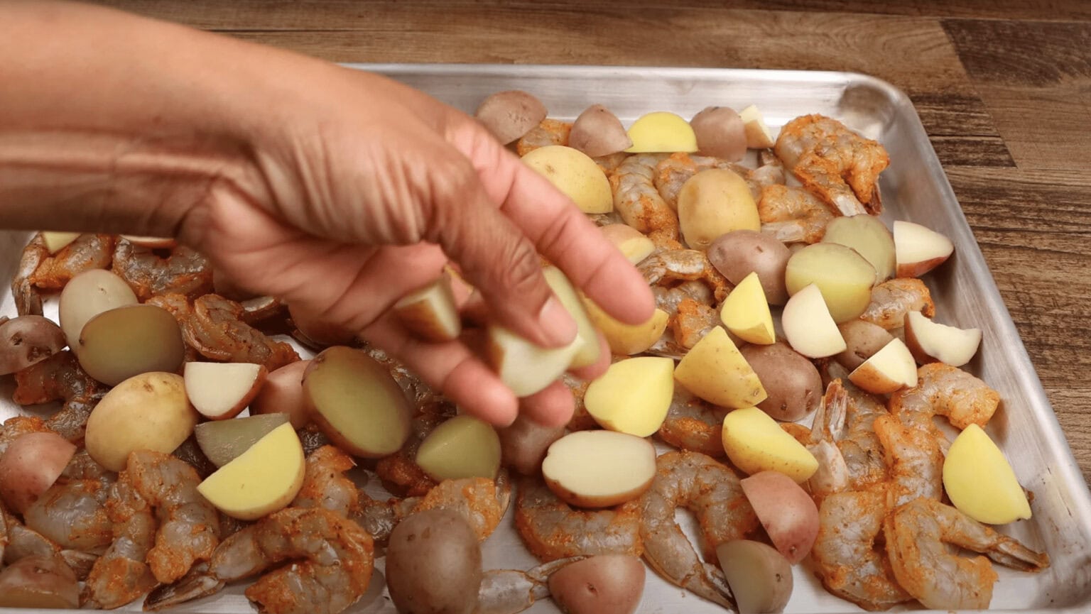 sheet pan shrimp and sausage 
shrimp boil 