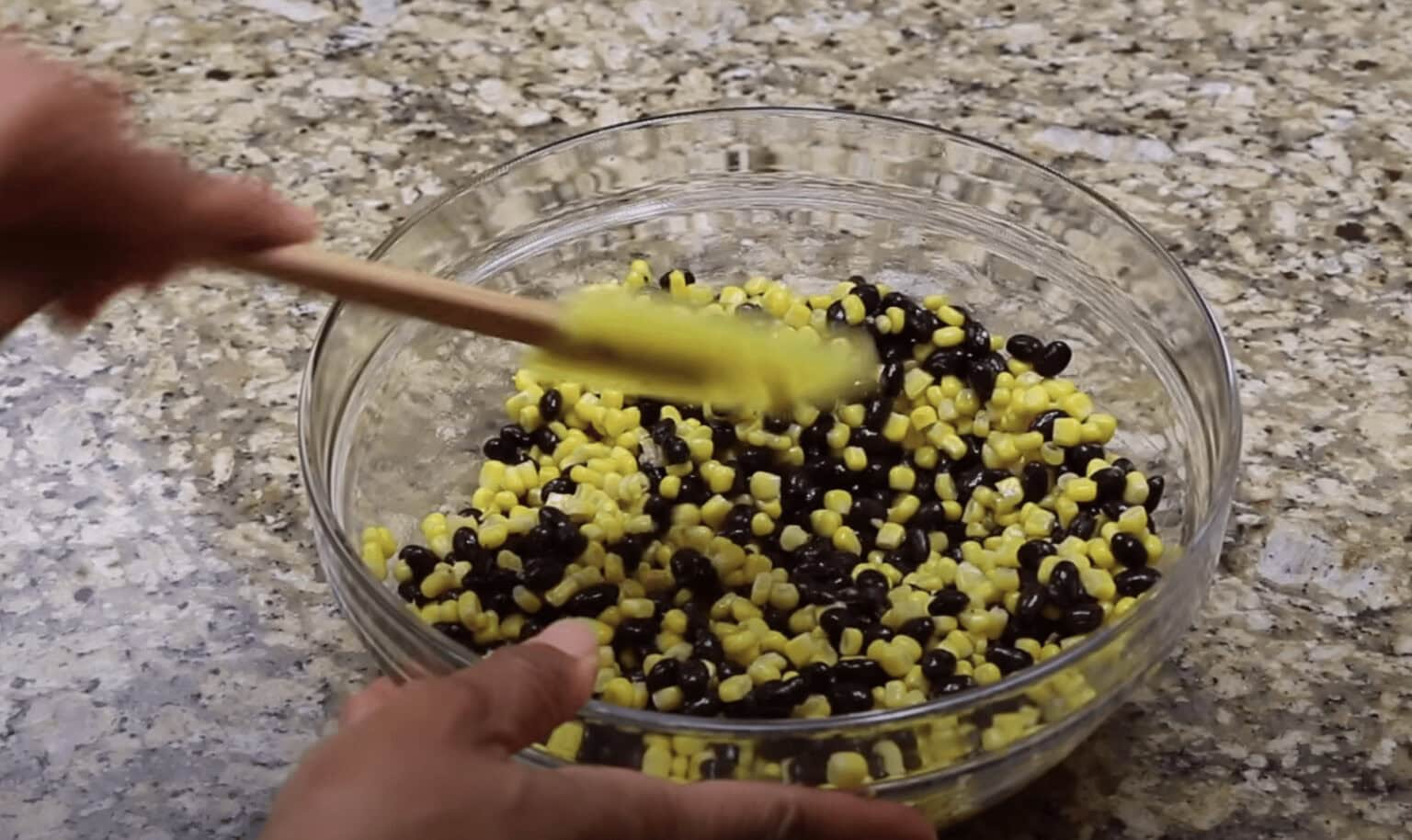 black beans and corn