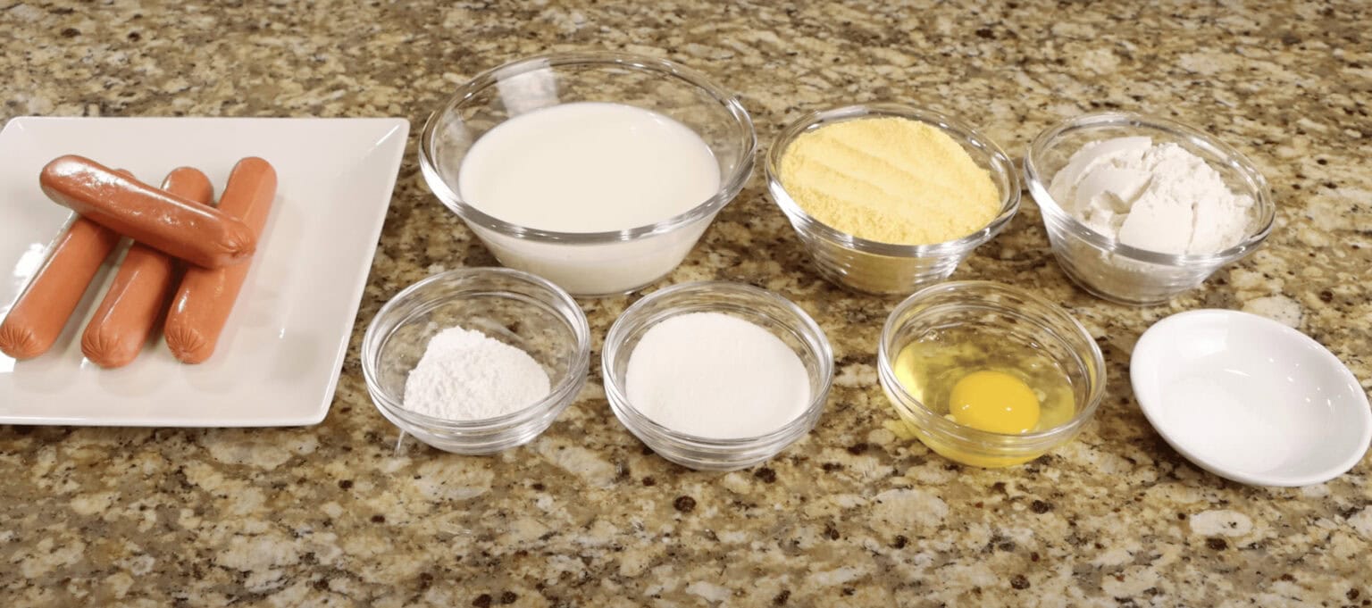 Ingredients for Corn Dogs