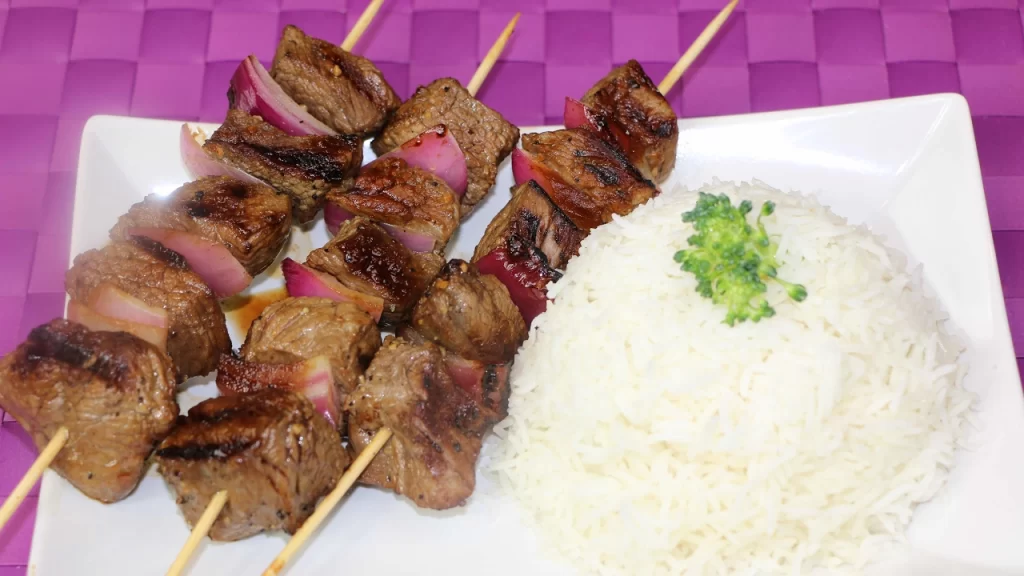 Beef kebabs Labor Day Recipes
