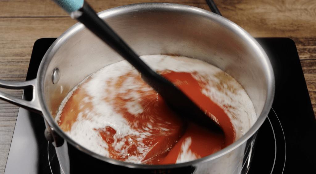 making the Buffalo Sauce