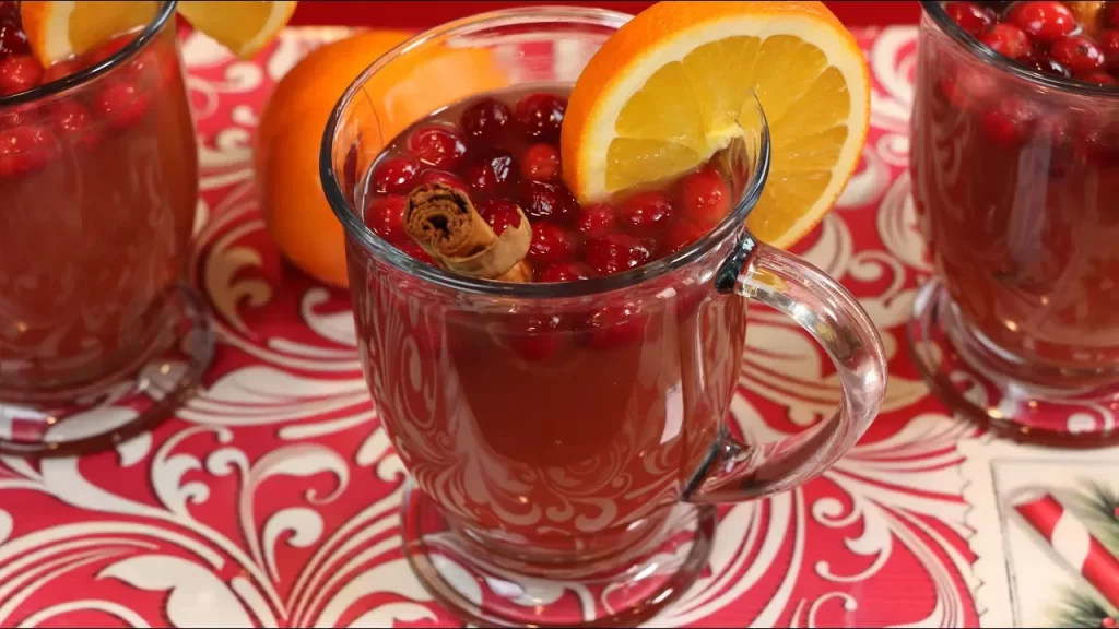 Cranberry apple cider drink recipe