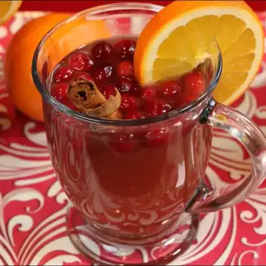 Cranberry apple cider drink recipe