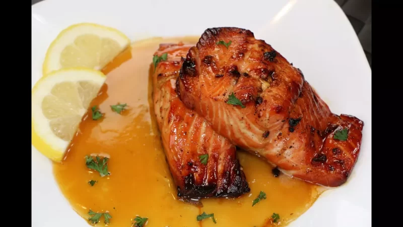 Honey Glazed Salmon Recipe - From The Queen of Soul Food Cooking