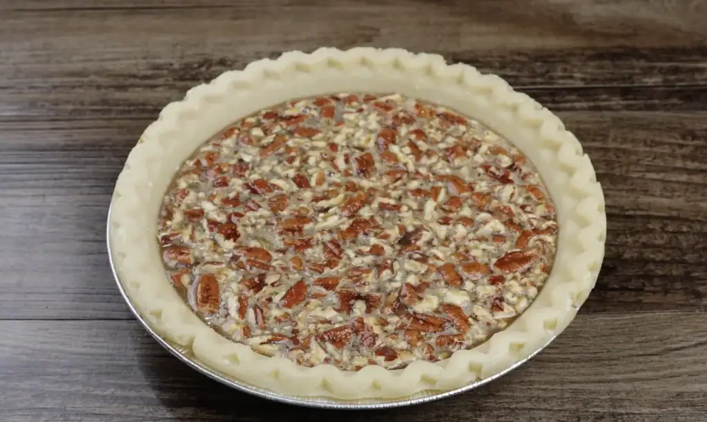 Uncooked pecan pie