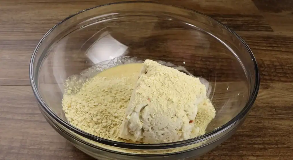 Combining Ingredients for Maryland Crab Cakes