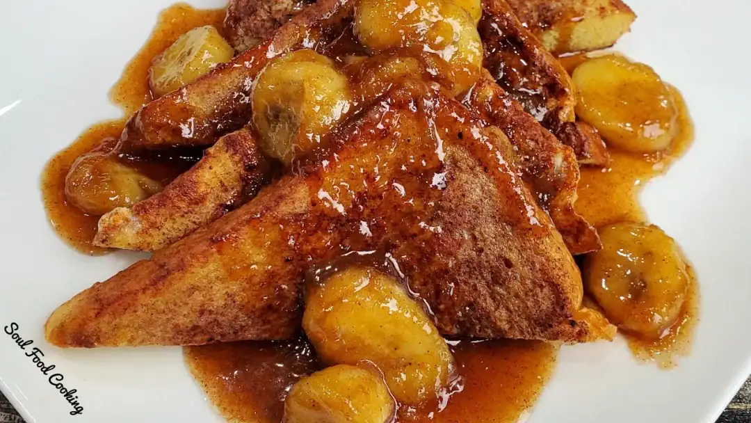 Homemade Banana Foster French Toast