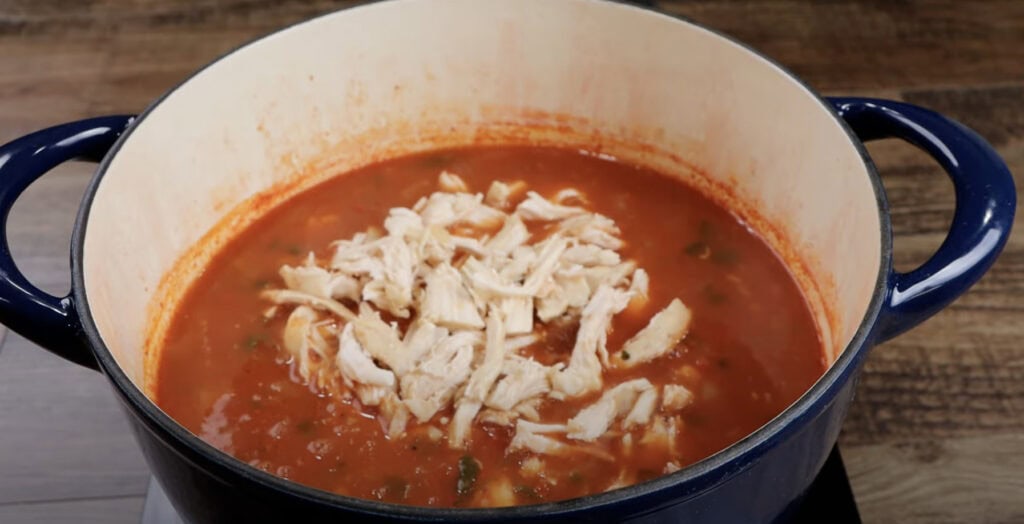 shredded chicken for tortilla soup
