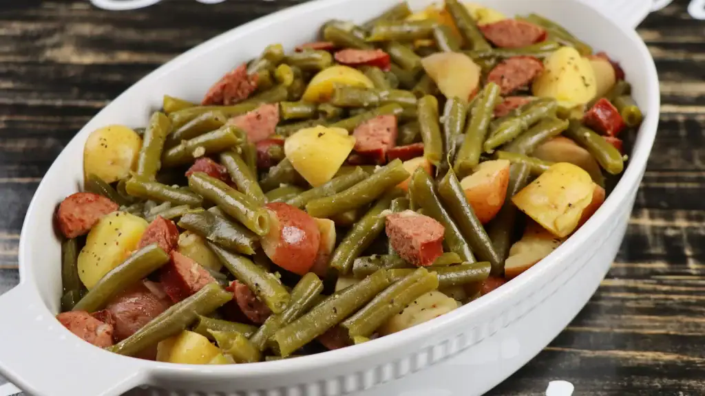sausage green beans and potatoes