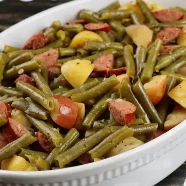 sausage green beans and potatoes