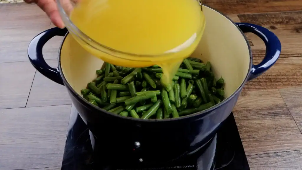 add the green beans