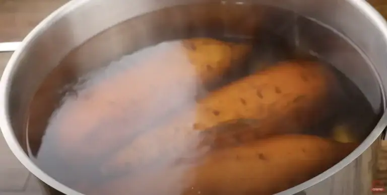 Add Sweet Potatoes to water