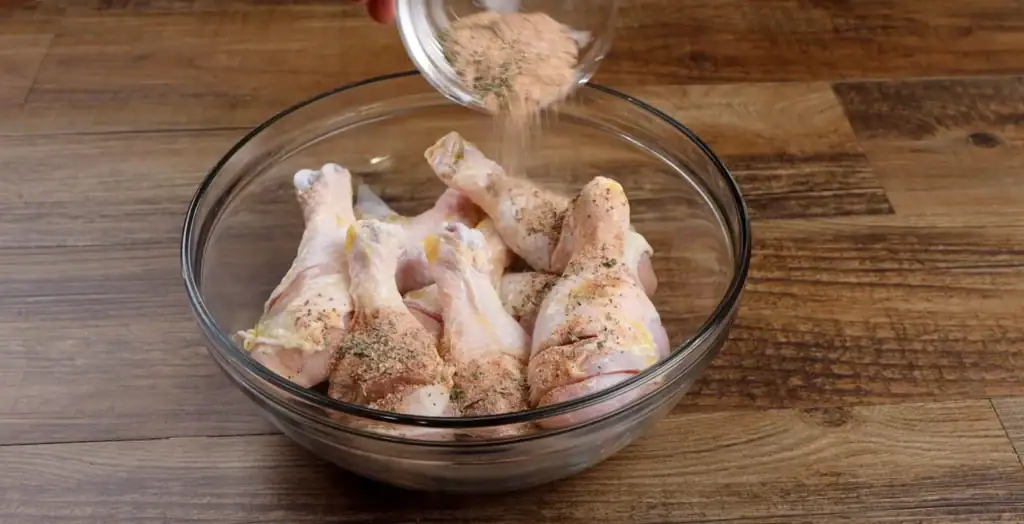 Seasoning the Chicken Legs