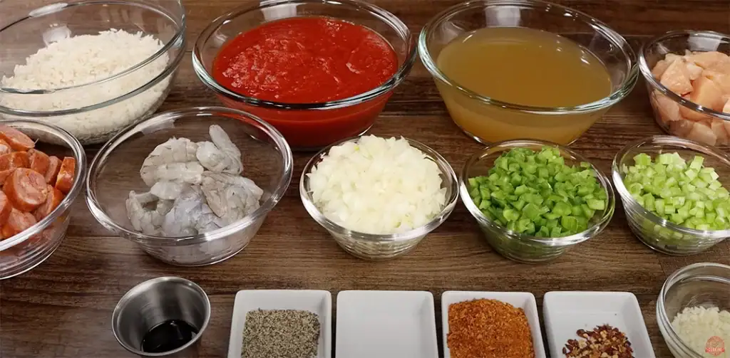 Ingredients for Jambalaya