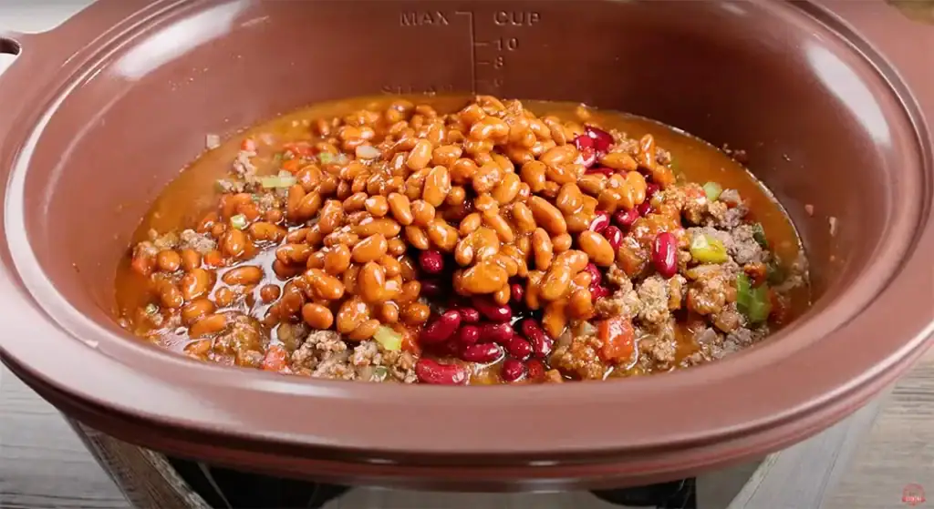Adding the Beans to the Chili