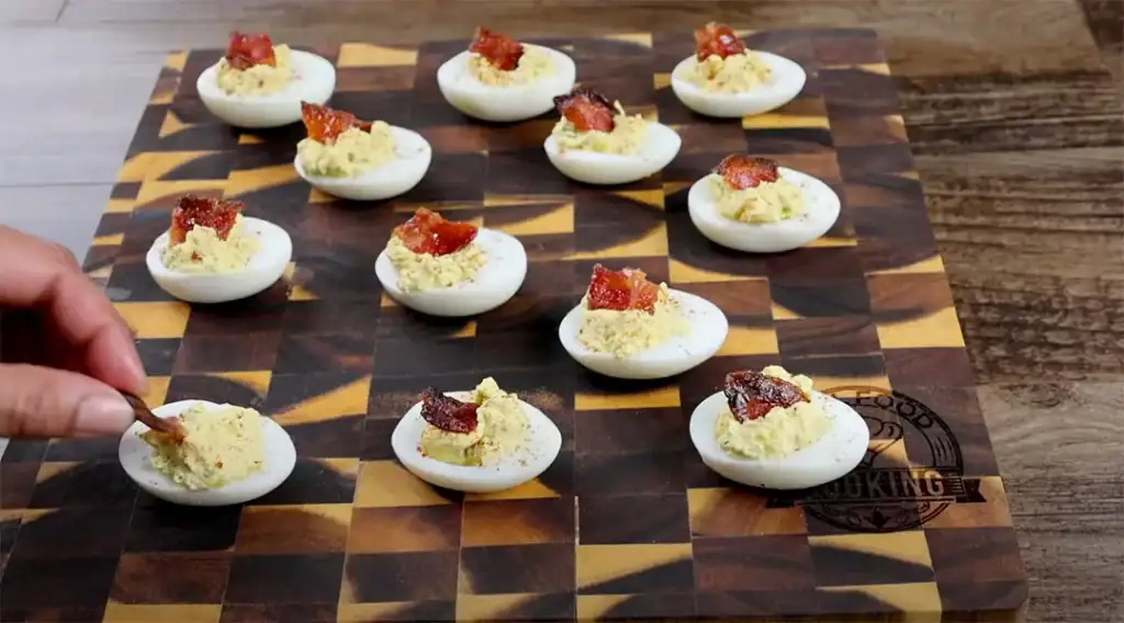 Deviled Eggs and Candied Bacon