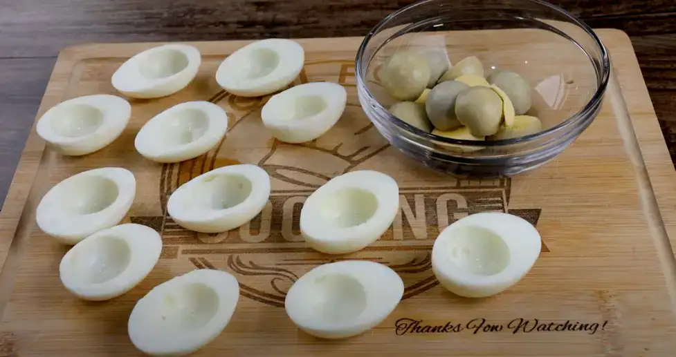 Making Deviled Eggs