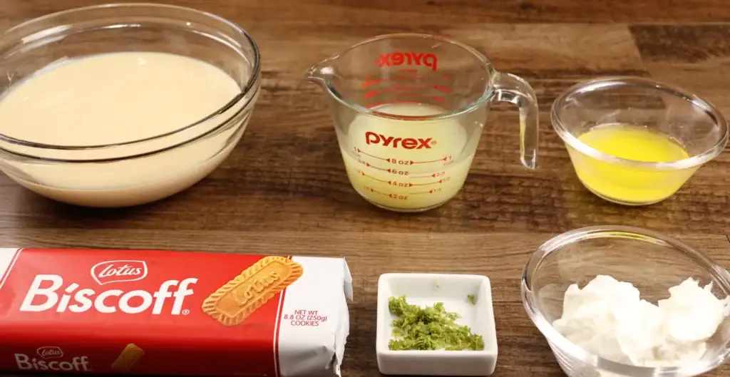 Ingredients for Key Lime Pie