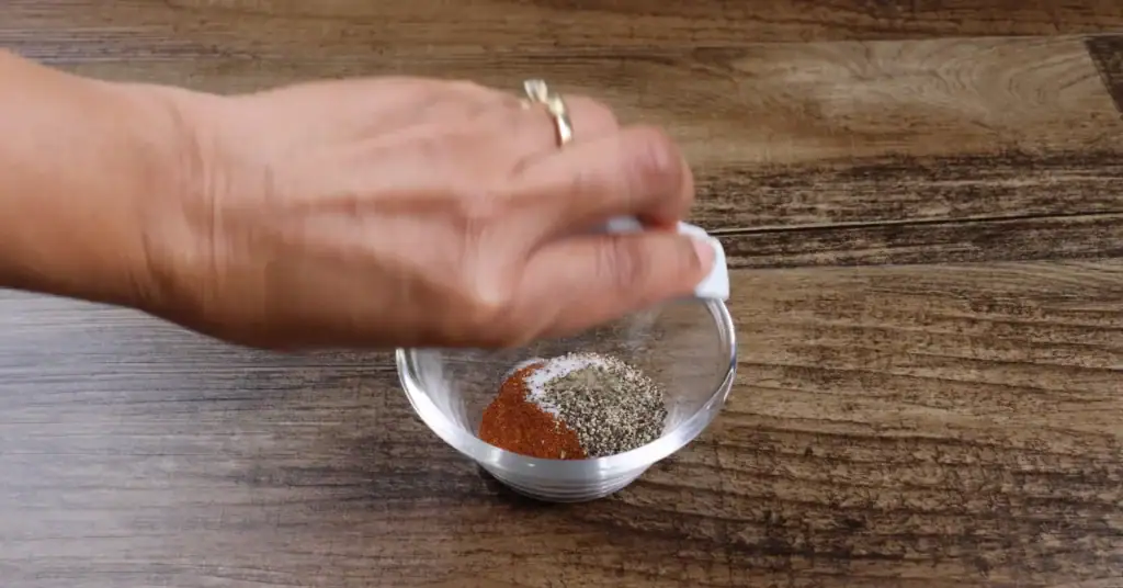 Combining the Seasoning for Air Fryer  BBQ Chicken Legs