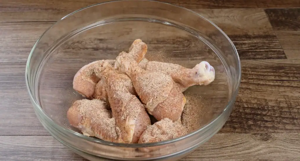 Seasoning the Chicken Legs