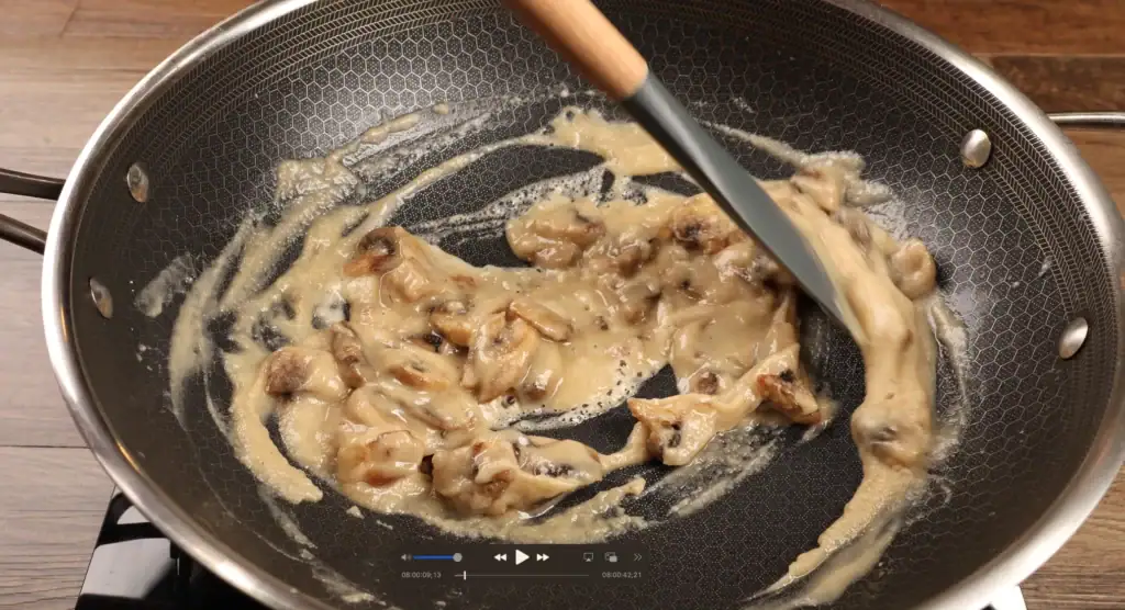 Making the roux for Chicken a la King