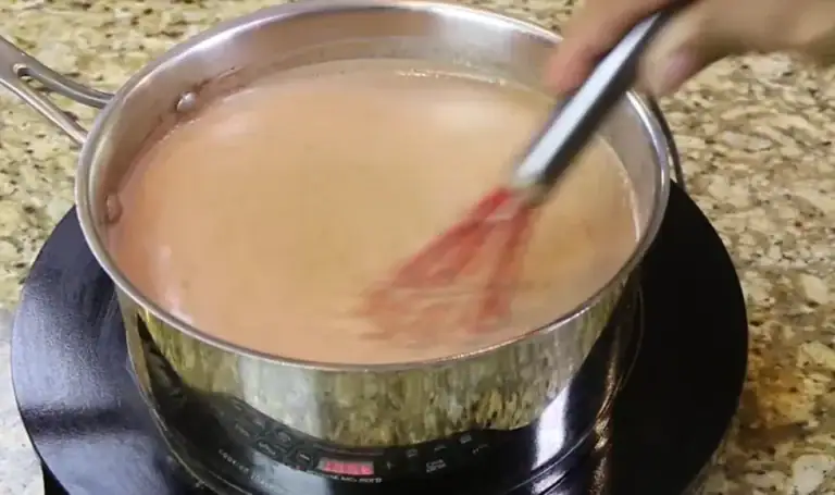 making homemade hot chocolate