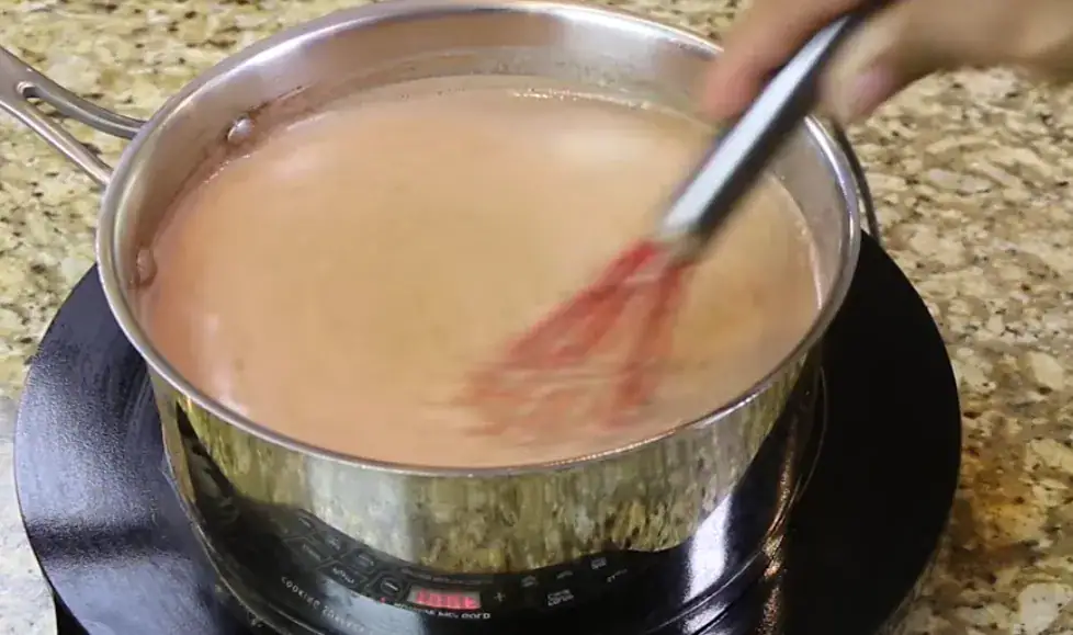 making homemade hot chocolate