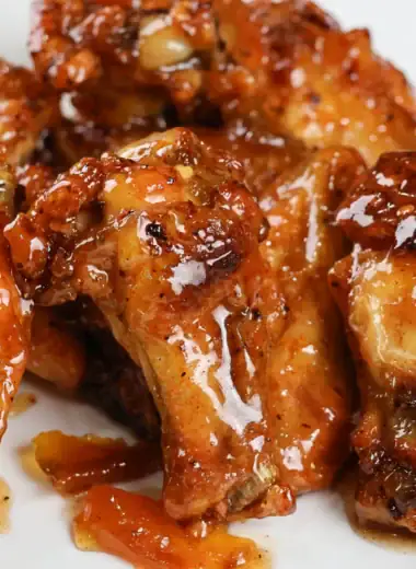 Peach Cobbler Wings