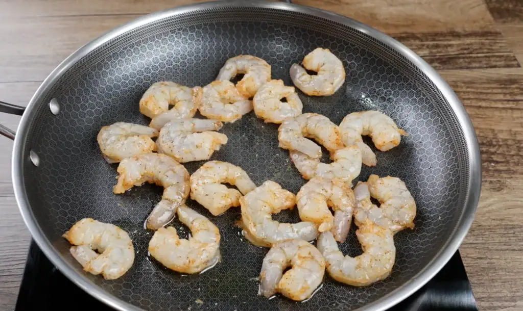 Cooking Shrimp for Shrimp Dirty Rice