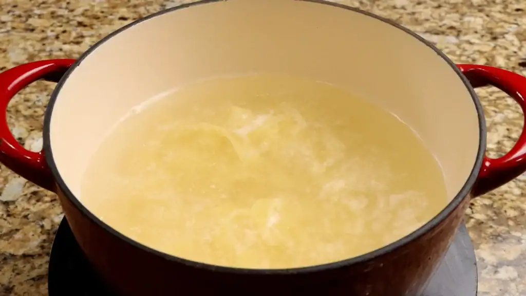 Cooking the Pasta for Seafood Pasta