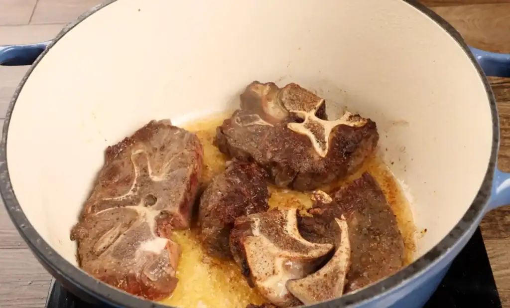 Searing Beef Neck Bones