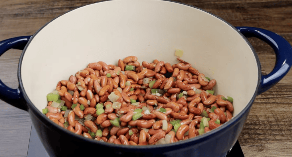 Pot of Uncooked Red Beans