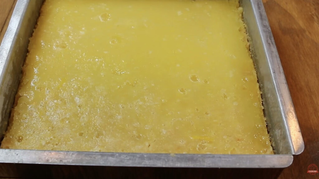 Lemon Bars fresh out of the oven