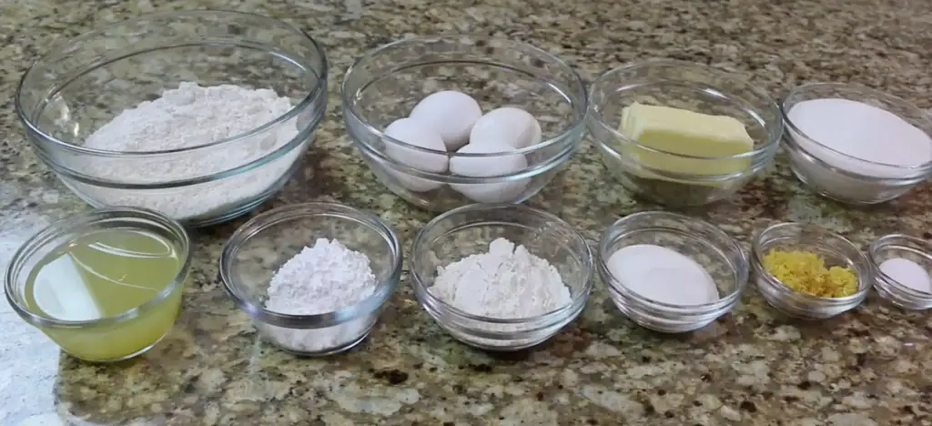 lemon bars ingredients