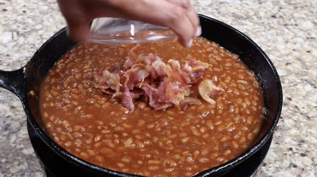 Adding Bacon to Baked Beans