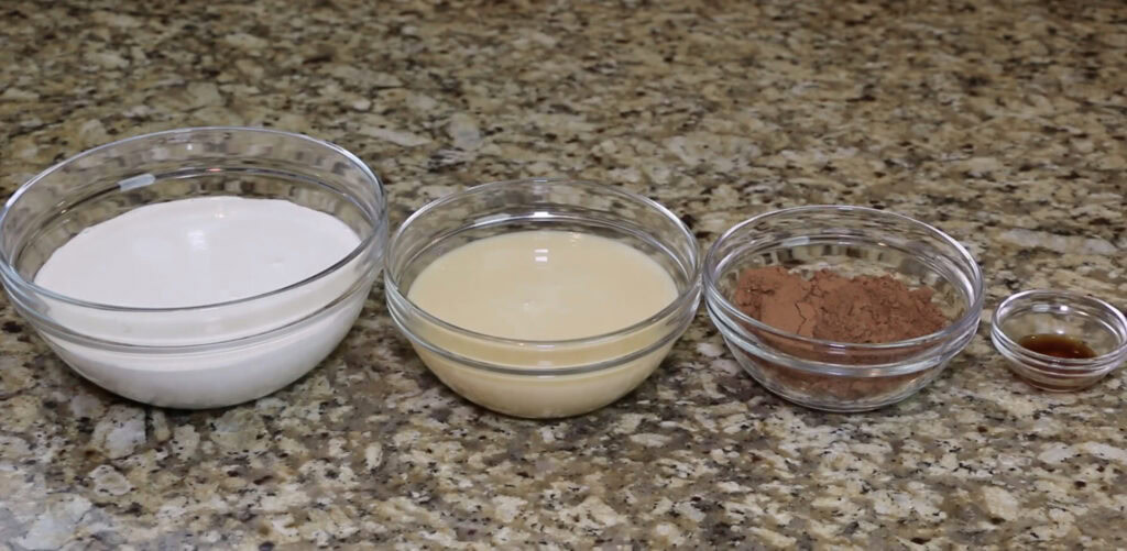 Ingredients for Chocolate Ice Cream