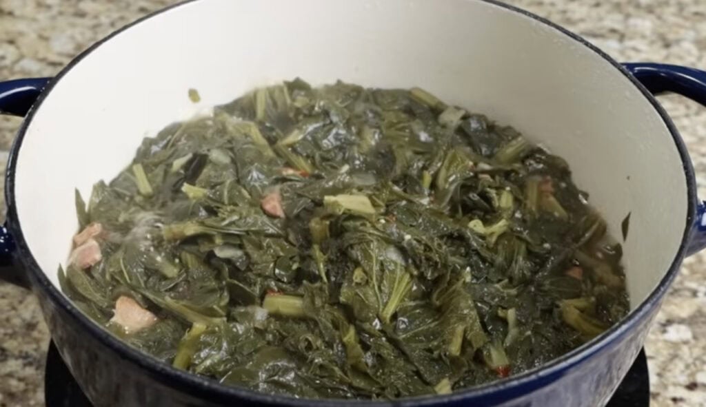Mixed Greens in a Pot