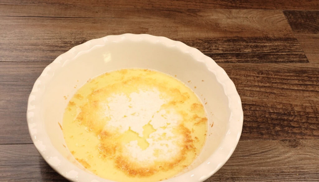 Melted Brown Butter for Blueberry Cobbler
